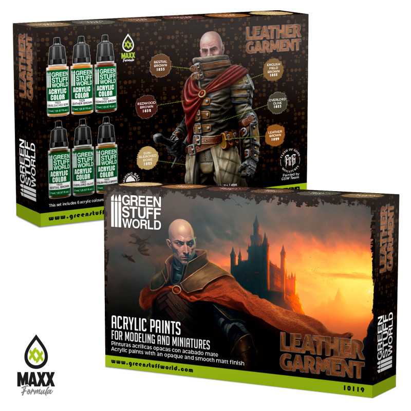Green Stuff World Paint Set - Leather Brown - Image 3