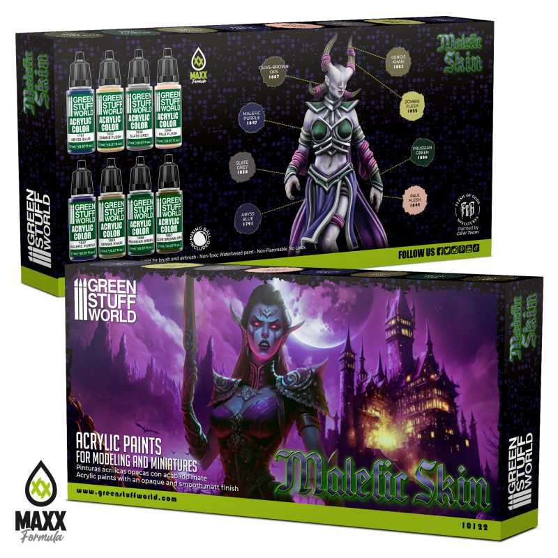 Green Stuff World Paint Set - Malefic Skin - Image 3