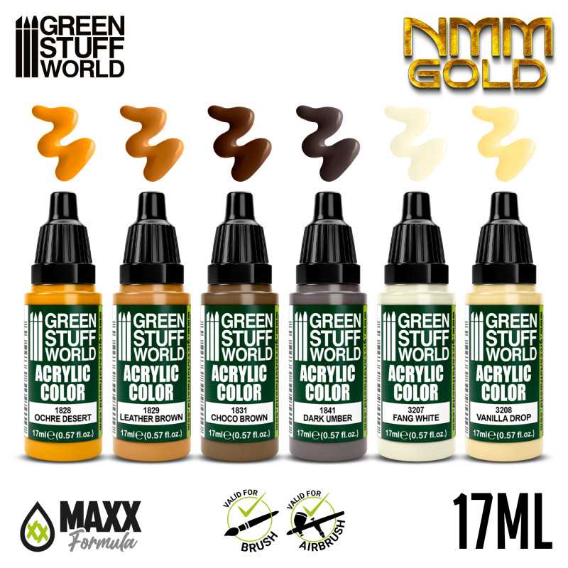 Green Stuff World Paint Set - NMM Gold - Image 2