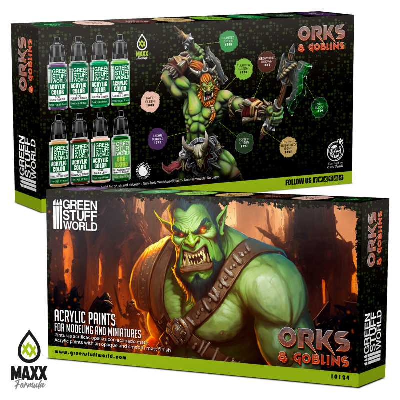 Green Stuff World Paint Set - Orks and Goblins - Image 3