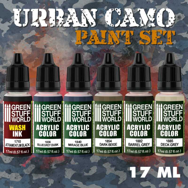Green Stuff World Paint Set - Urban Camo - Image 2
