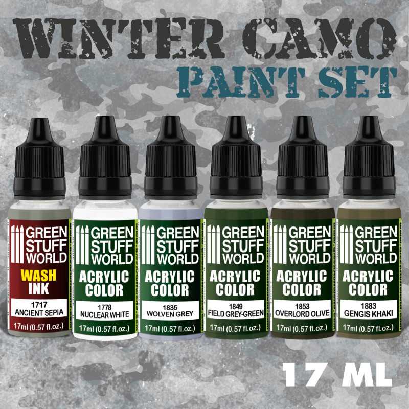 Green Stuff World Paint Set - Winter Camo - Image 2