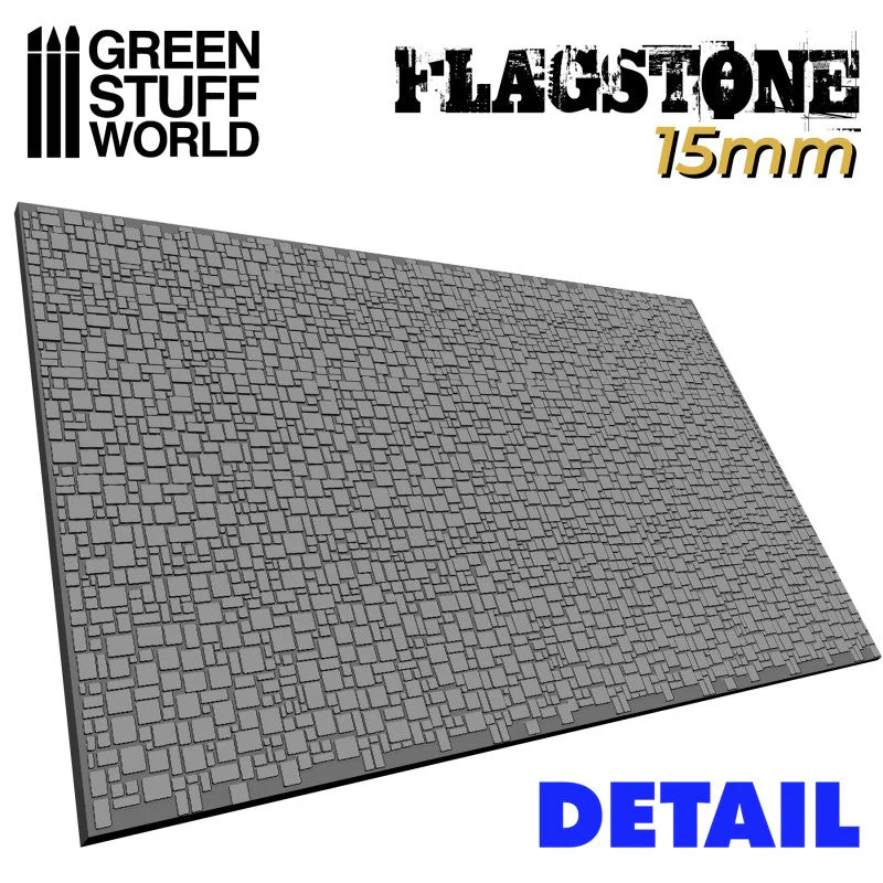 Green Stuff World Rolling Pin Flagstone 15mm - Image 3