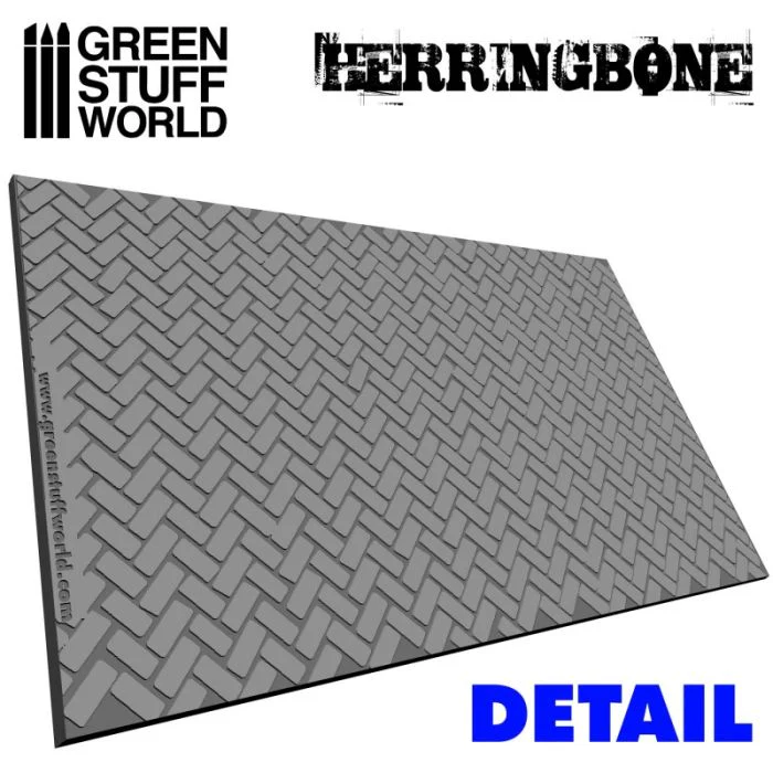 Green Stuff World Rolling Pin Herringbone - Image 2
