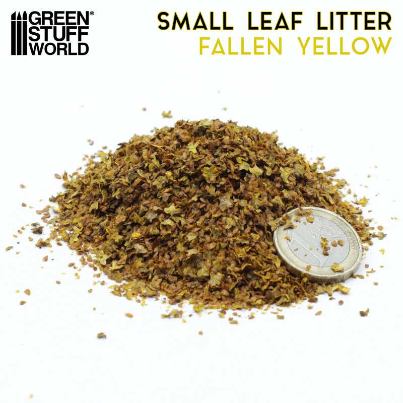 Green Stuff World Small Leaf Litter - Fallen Yellow - Image 3