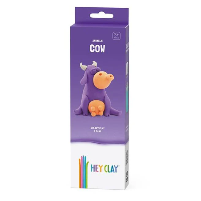 HEY CLAY Claymates Animals - Cow (3 Cans)