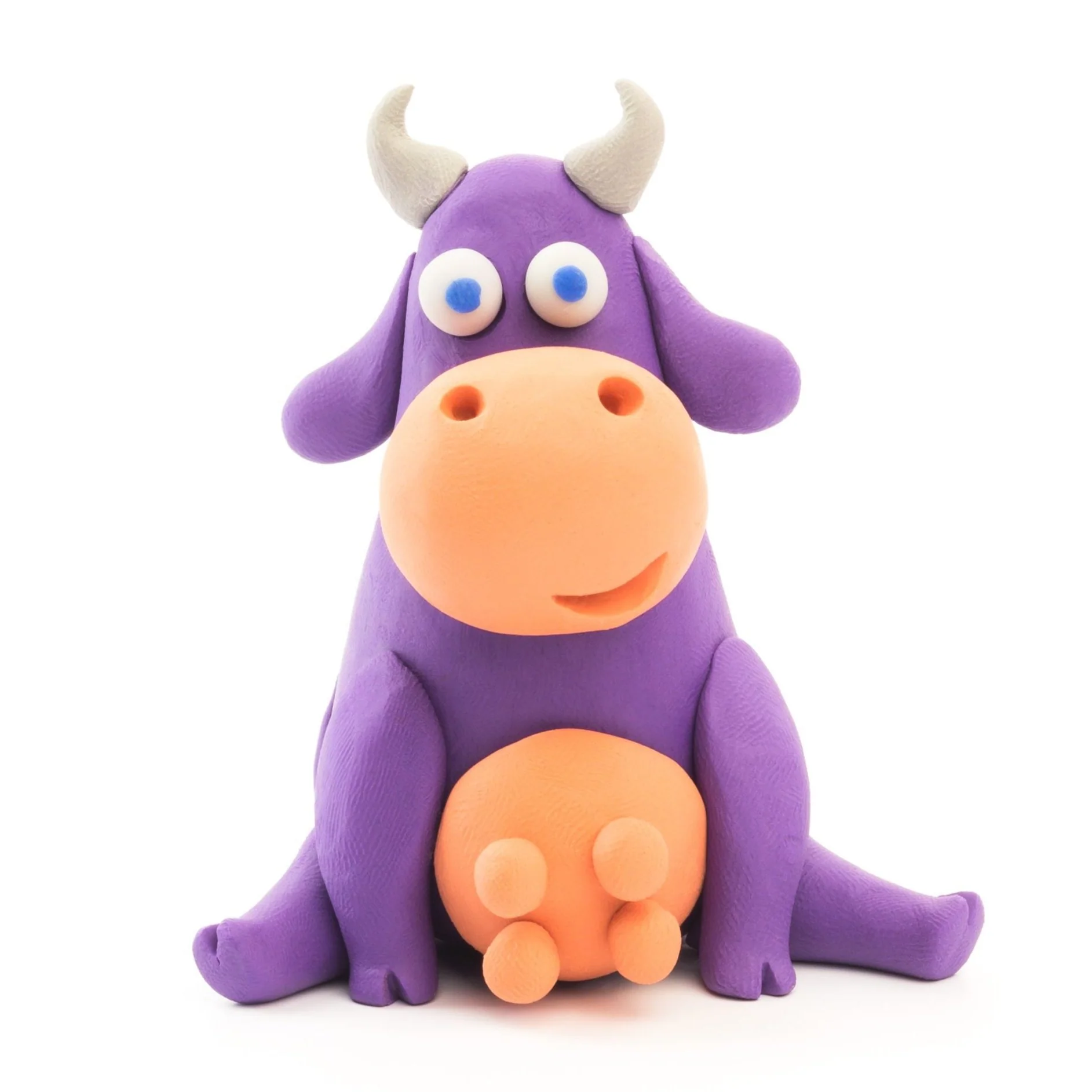 HEY CLAY Claymates Animals - Cow (3 Cans) - Image 3