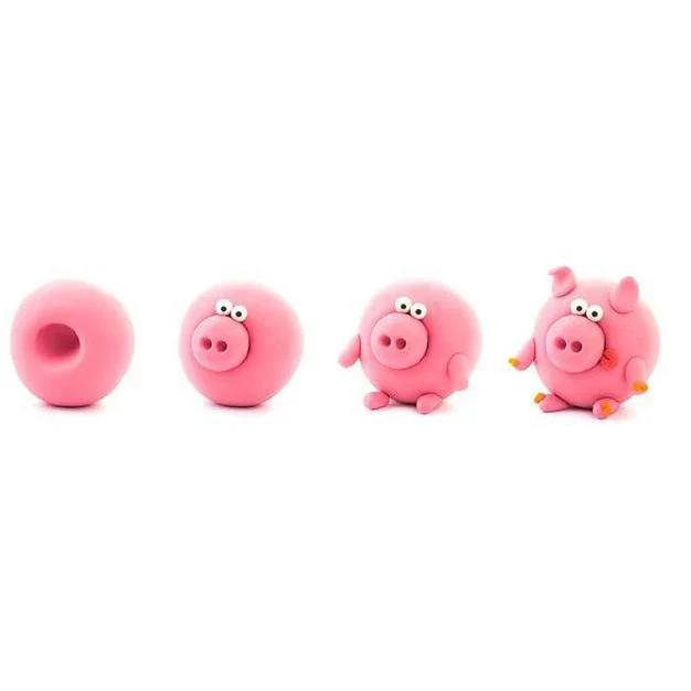 HEY CLAY Claymates Animals - Piggy (3 Cans) - Image 3