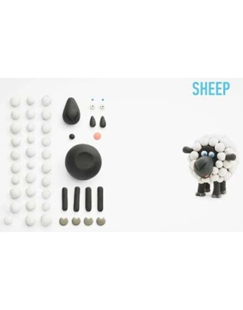 HEY CLAY Claymates Animals - Sheep (3 Cans) - Image 6
