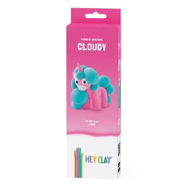 HEY CLAY Unicorn Claymates Cloudy (3 Cans)