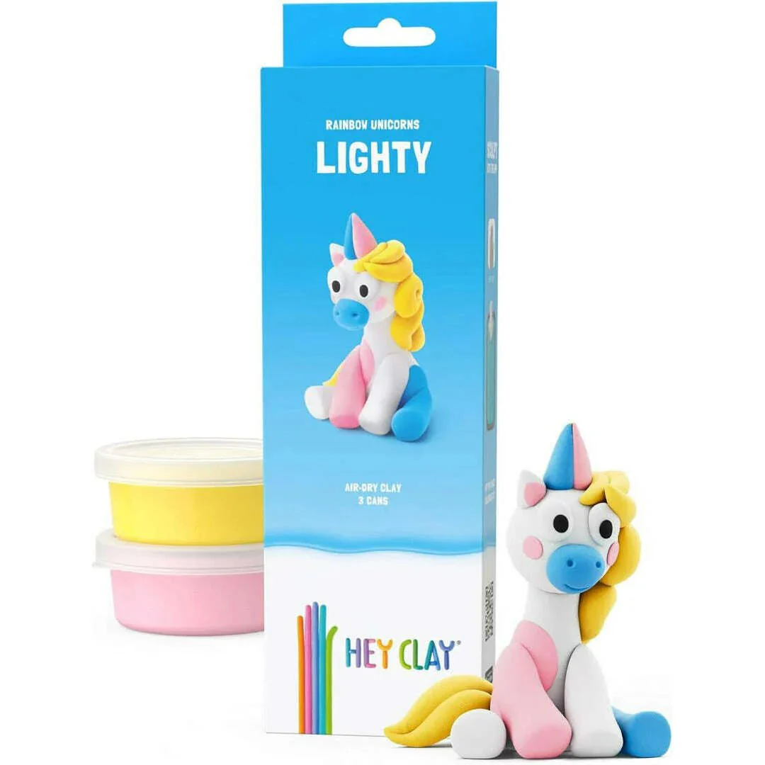 HEY CLAY Unicorn Claymates Lighty (3 Cans) - Image 2