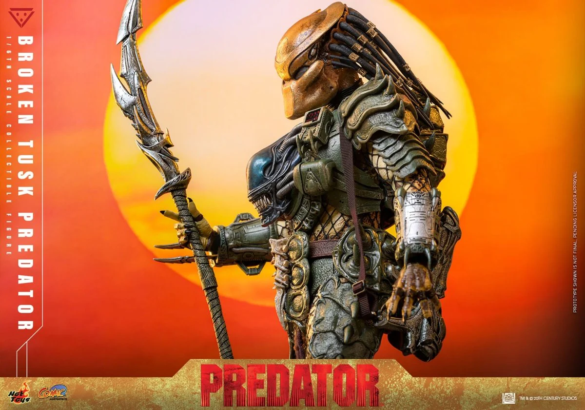 Hot Toys Alien vs. Predator: Comic Masterpiece Broken Tusk Predator 35cm - Image 14