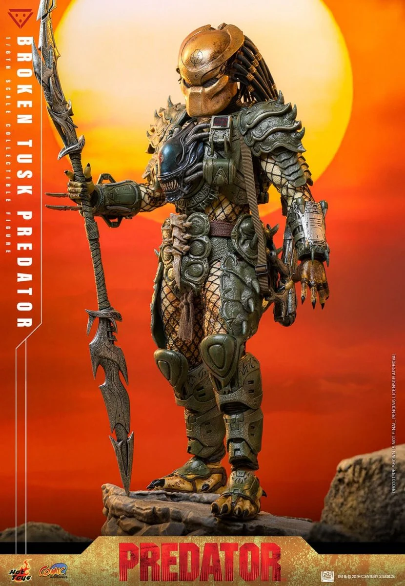 Hot Toys Alien vs. Predator: Comic Masterpiece Broken Tusk Predator 35cm - Image 15