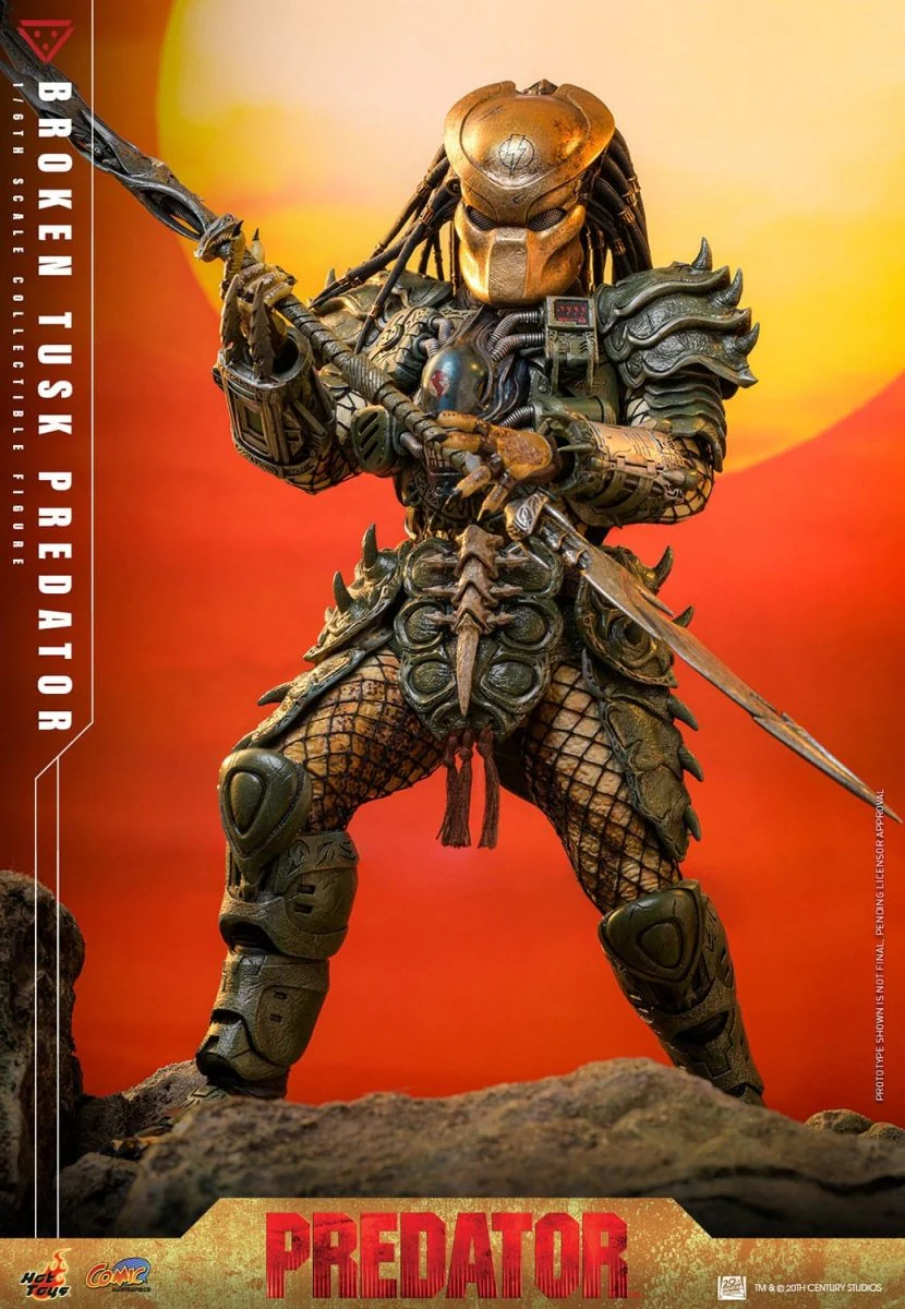 Hot Toys Alien vs. Predator: Comic Masterpiece Broken Tusk Predator 35cm - Image 16
