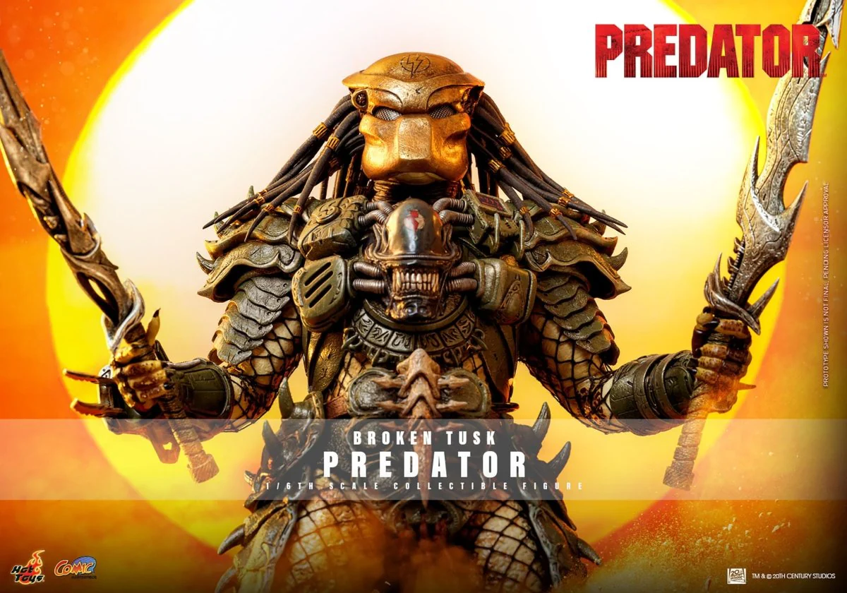 Hot Toys Alien vs. Predator: Comic Masterpiece Broken Tusk Predator 35cm - Image 17