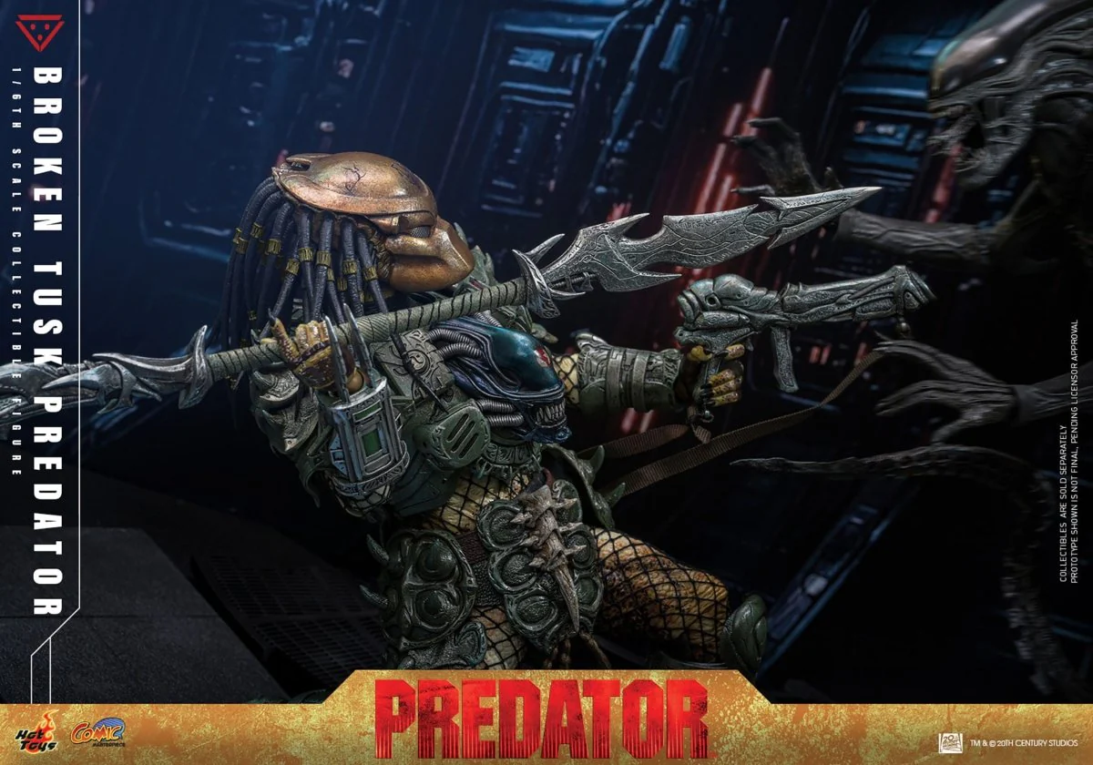 Hot Toys Alien vs. Predator: Comic Masterpiece Broken Tusk Predator 35cm - Image 20