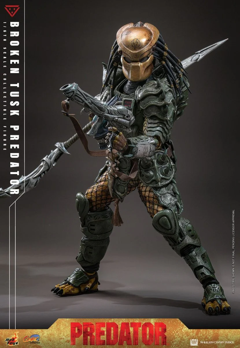 Hot Toys Alien vs. Predator: Comic Masterpiece Broken Tusk Predator 35cm - Image 3