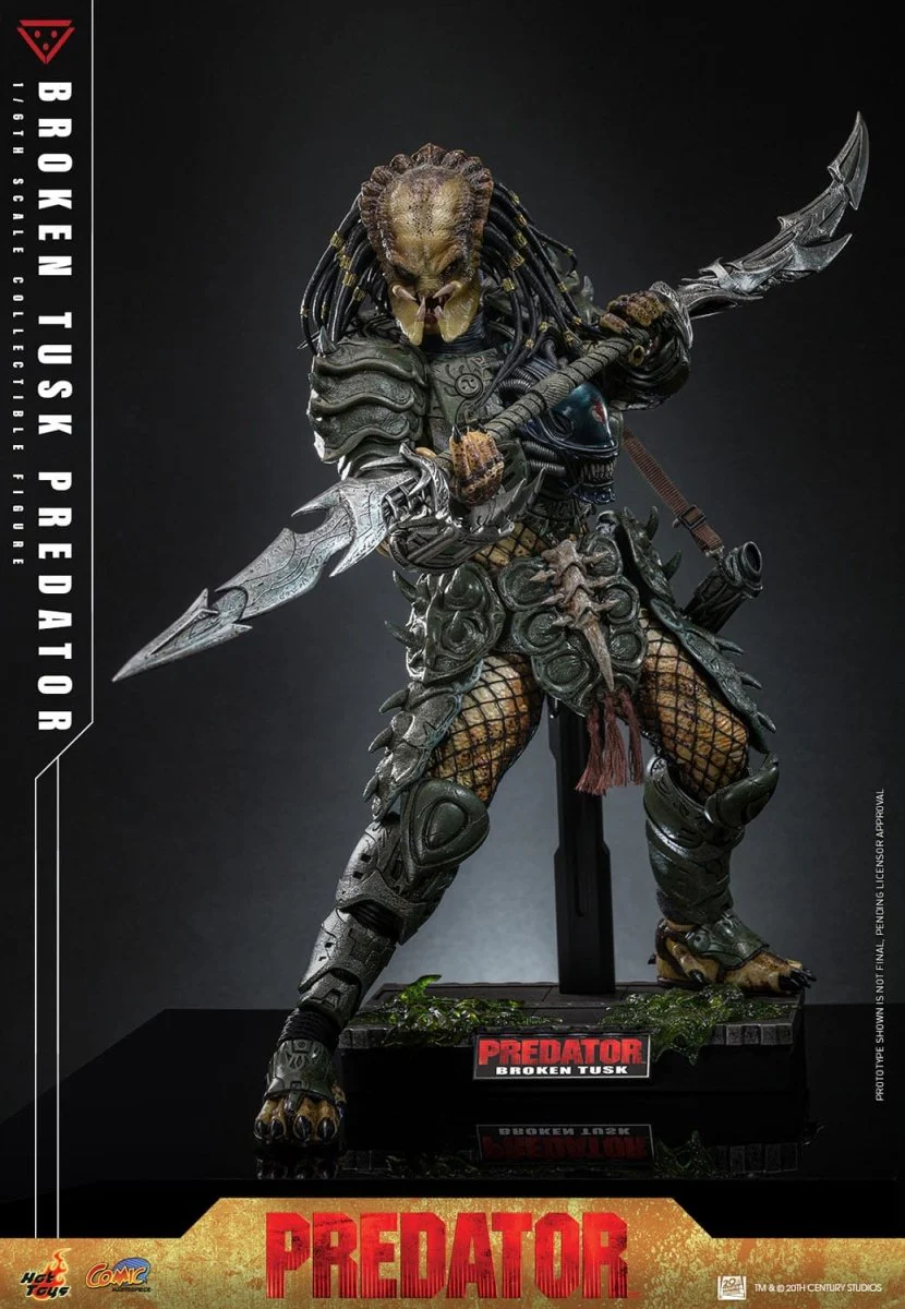 Hot Toys Alien vs. Predator: Comic Masterpiece Broken Tusk Predator 35cm - Image 4