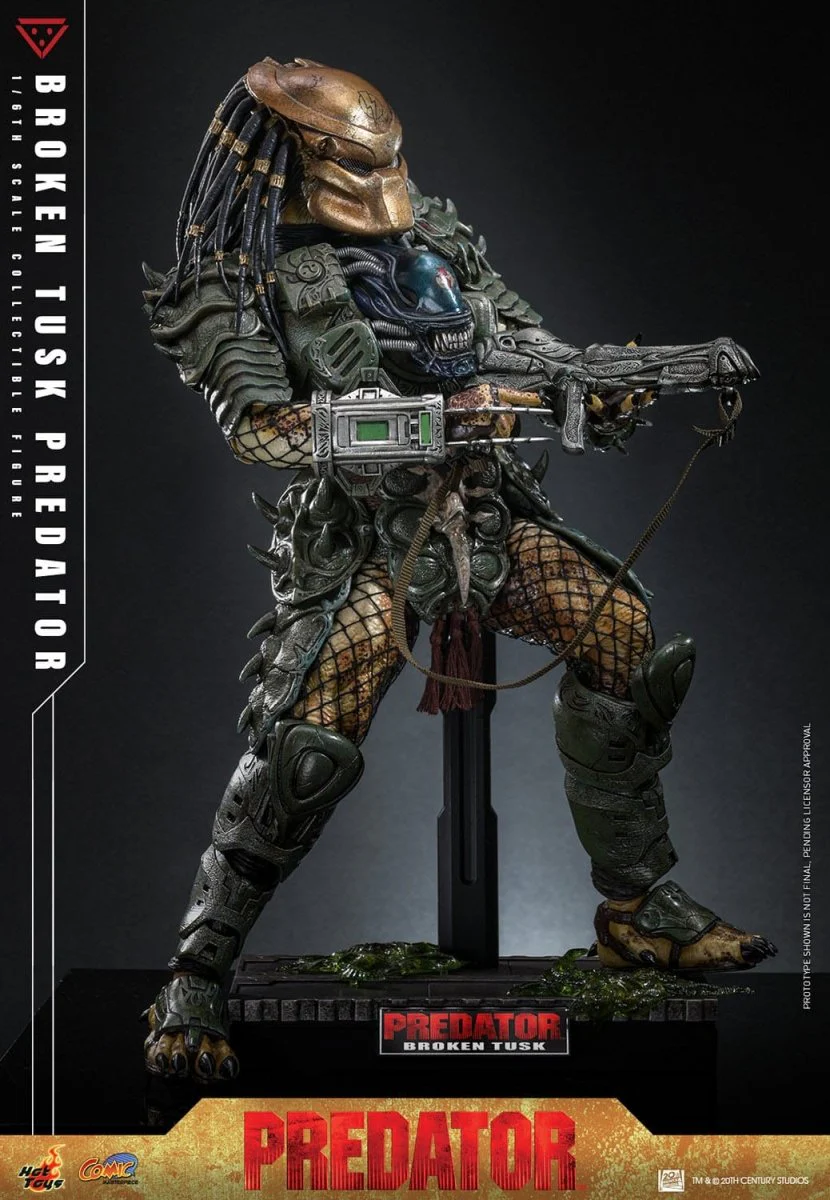 Hot Toys Alien vs. Predator: Comic Masterpiece Broken Tusk Predator 35cm - Image 6