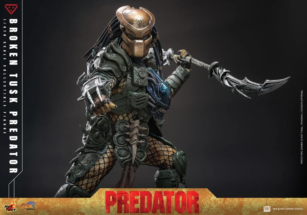 Hot Toys Alien vs. Predator: Comic Masterpiece Broken Tusk Predator 35cm - Image 7