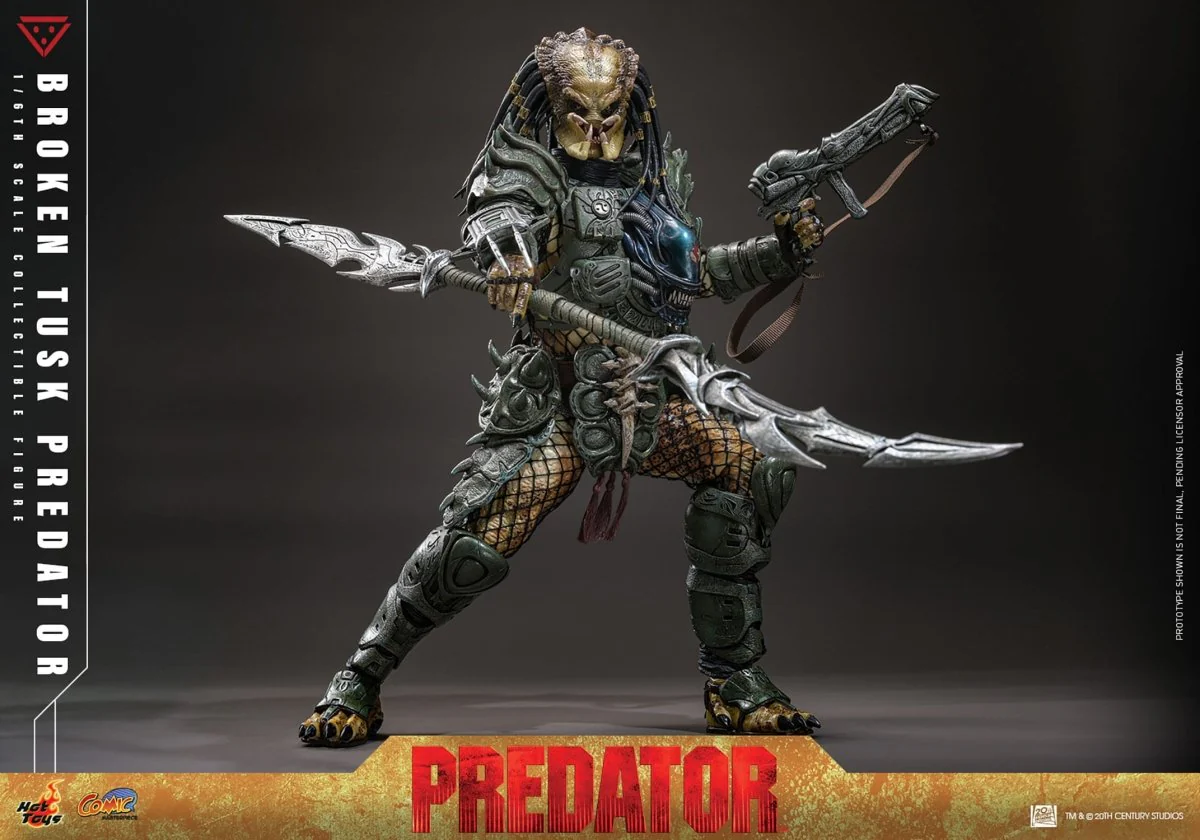 Hot Toys Alien vs. Predator: Comic Masterpiece Broken Tusk Predator 35cm - Image 8