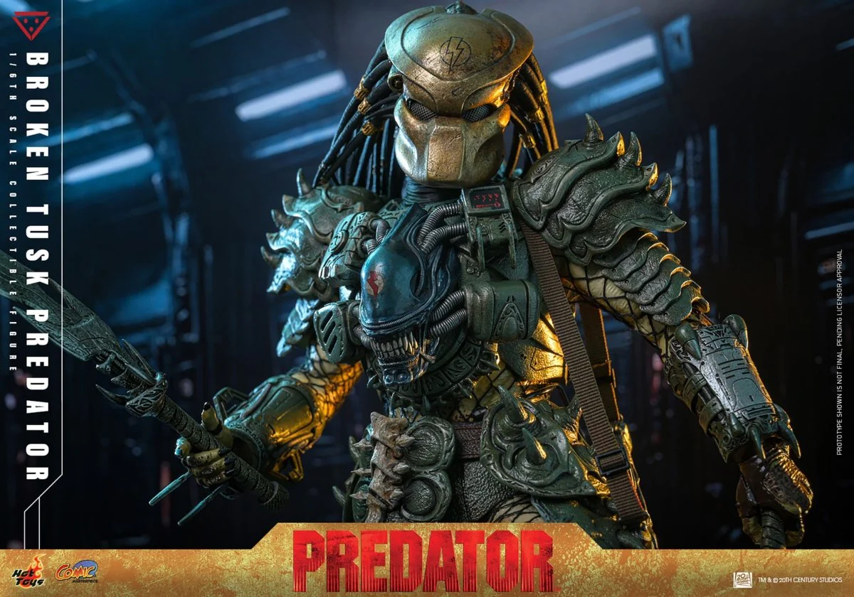 Hot Toys Alien vs. Predator: Comic Masterpiece Broken Tusk Predator 35cm - Image 9