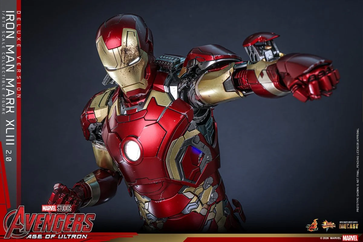 Hot Toys Iron Man: Age of Ultron Movie Masterpiece Iron Man Mark XLIII (2.0) (Deluxe Version) 32cm - Image 11