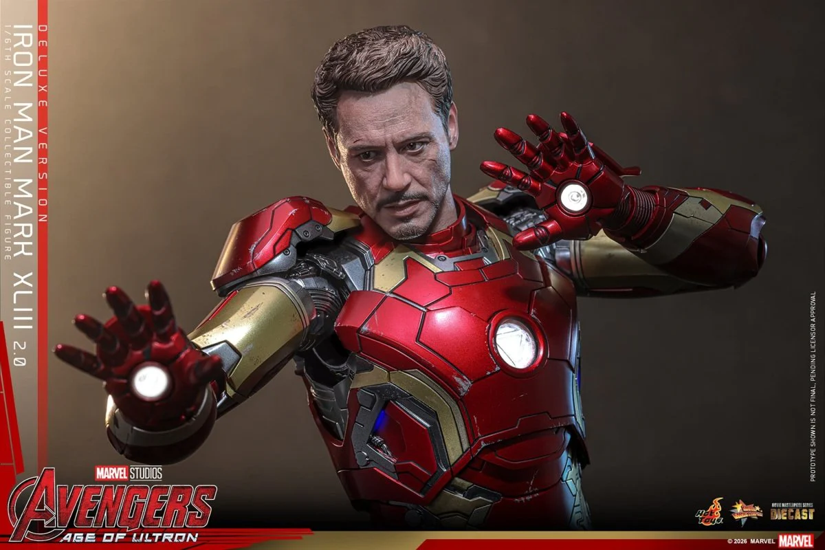 Hot Toys Iron Man: Age of Ultron Movie Masterpiece Iron Man Mark XLIII (2.0) (Deluxe Version) 32cm - Image 14