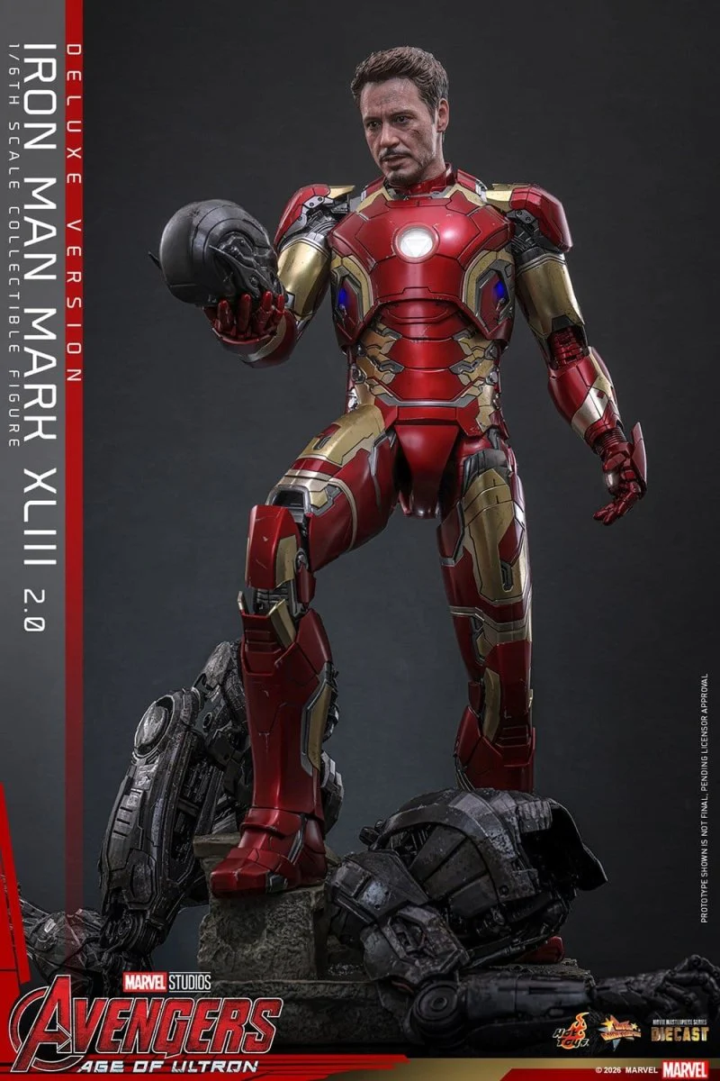 Hot Toys Iron Man: Age of Ultron Movie Masterpiece Iron Man Mark XLIII (2.0) (Deluxe Version) 32cm - Image 19