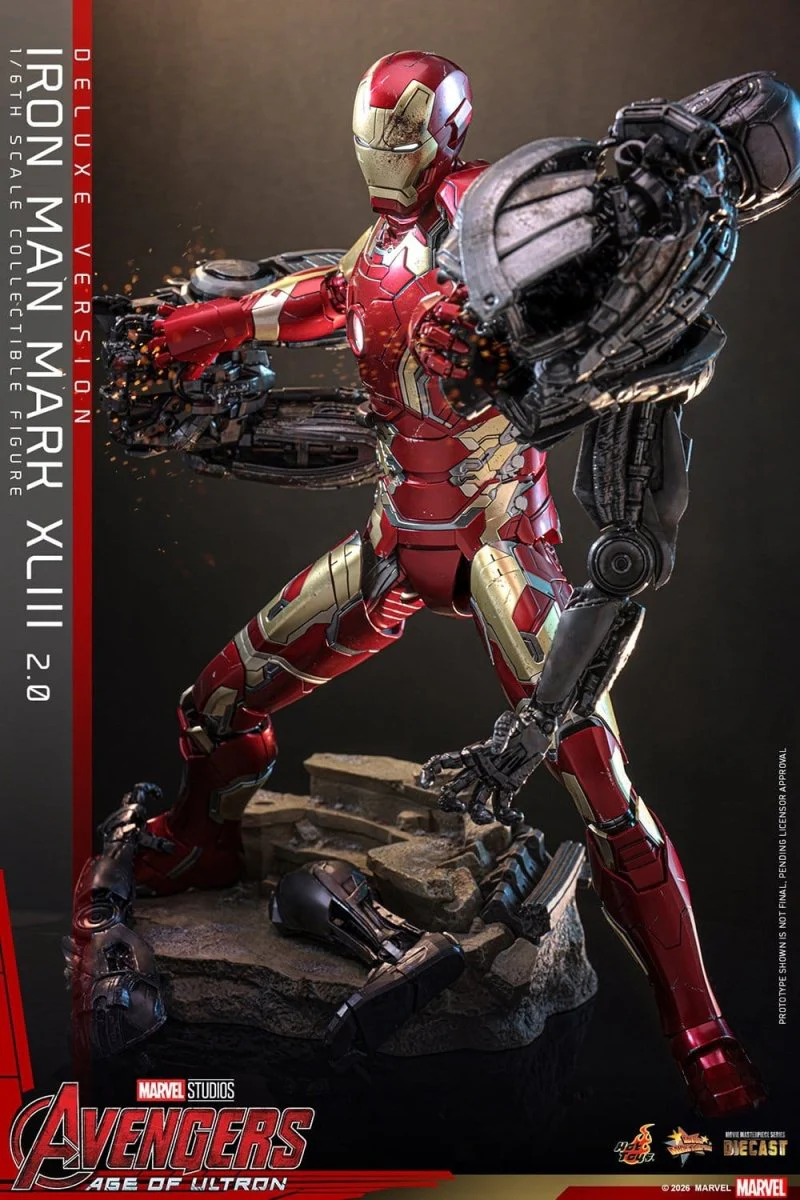 Hot Toys Iron Man: Age of Ultron Movie Masterpiece Iron Man Mark XLIII (2.0) (Deluxe Version) 32cm - Image 2
