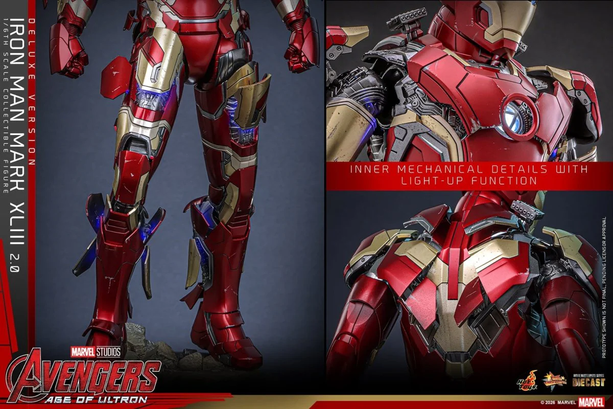 Hot Toys Iron Man: Age of Ultron Movie Masterpiece Iron Man Mark XLIII (2.0) (Deluxe Version) 32cm - Image 21