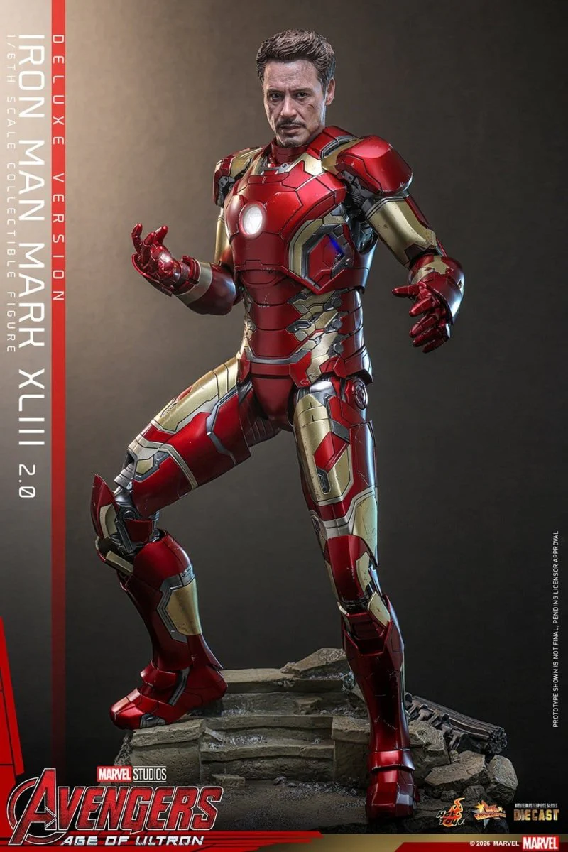 Hot Toys Iron Man: Age of Ultron Movie Masterpiece Iron Man Mark XLIII (2.0) (Deluxe Version) 32cm - Image 3