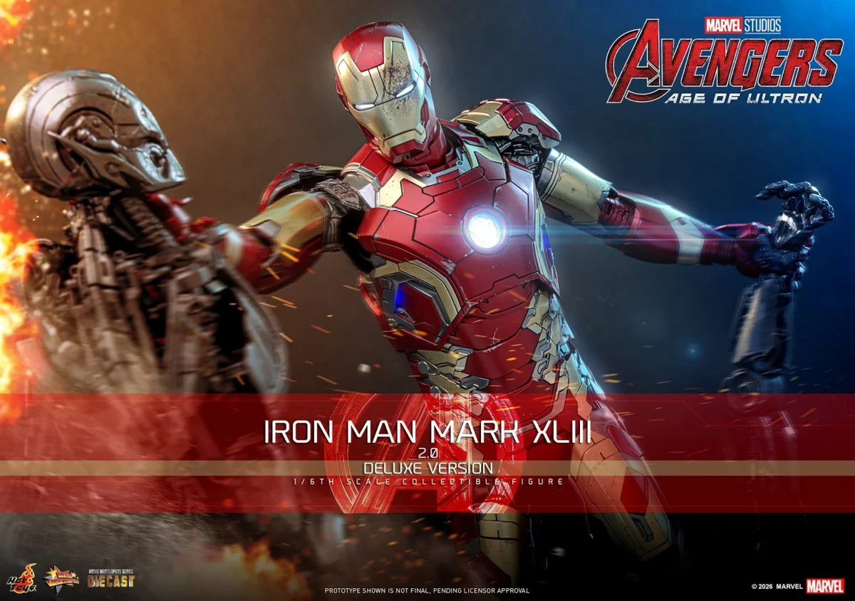 Hot Toys Iron Man: Age of Ultron Movie Masterpiece Iron Man Mark XLIII (2.0) (Deluxe Version) 32cm - Image 8