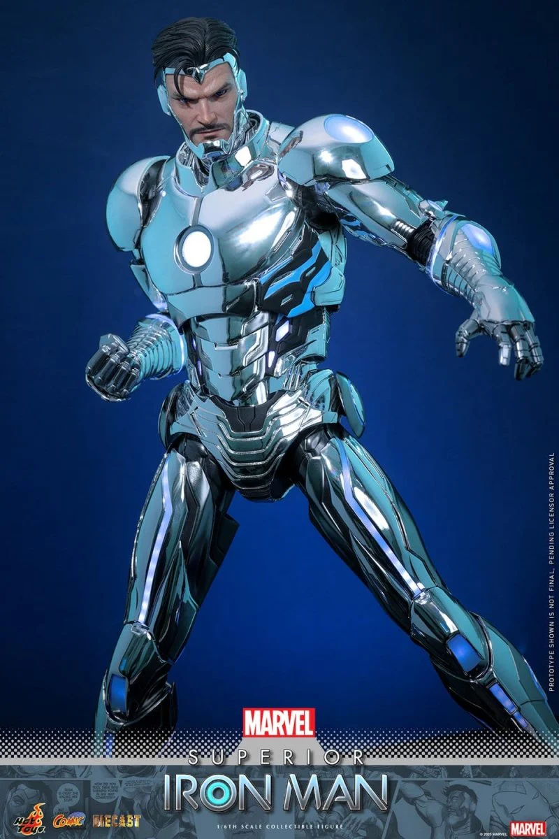 Hot Toys Iron Man: Marvel Comic Masterpiece Superior Iron Man 32cm - Image 17