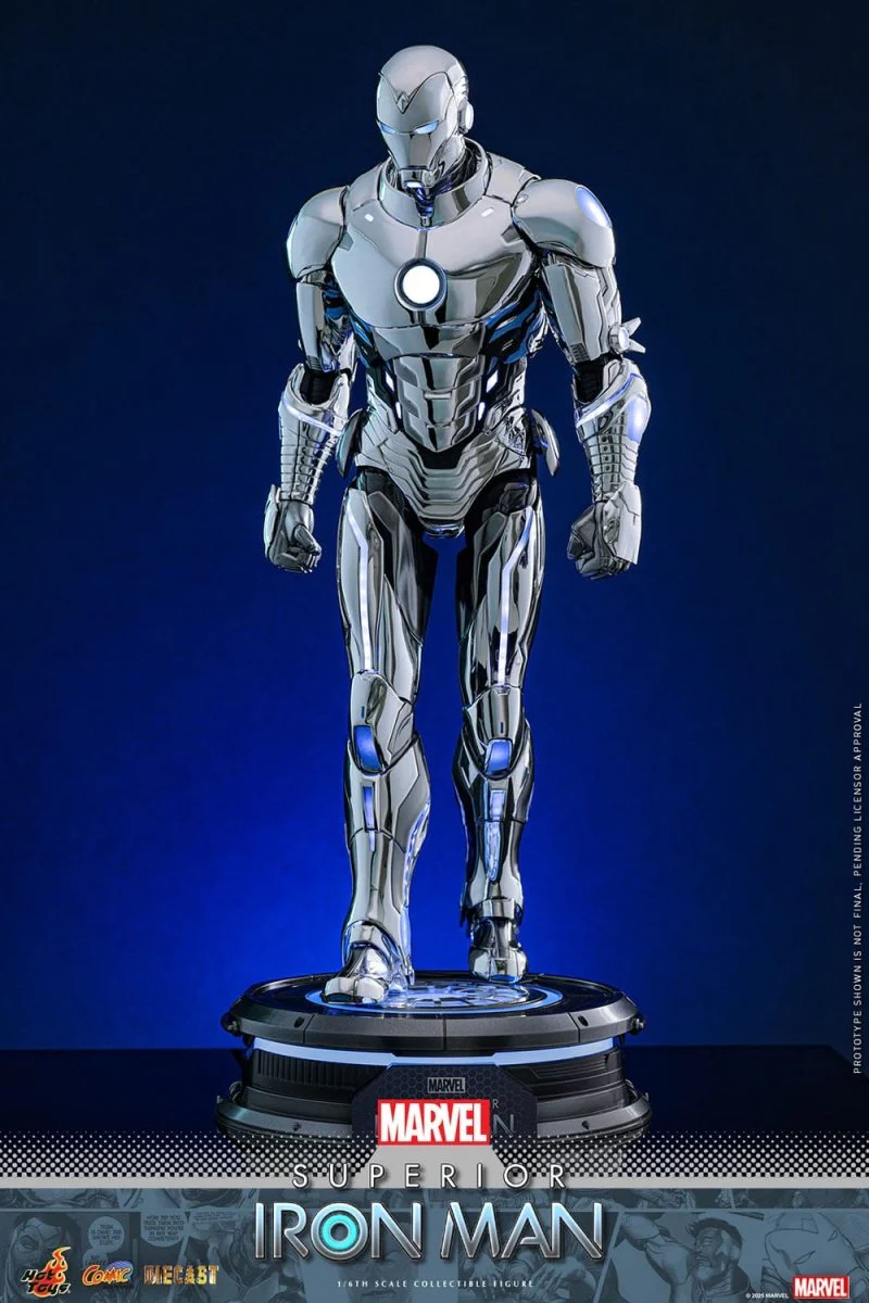 Hot Toys Iron Man: Marvel Comic Masterpiece Superior Iron Man 32cm - Image 2