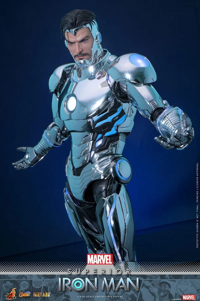 Hot Toys Iron Man: Marvel Comic Masterpiece Superior Iron Man 32cm - Image 4