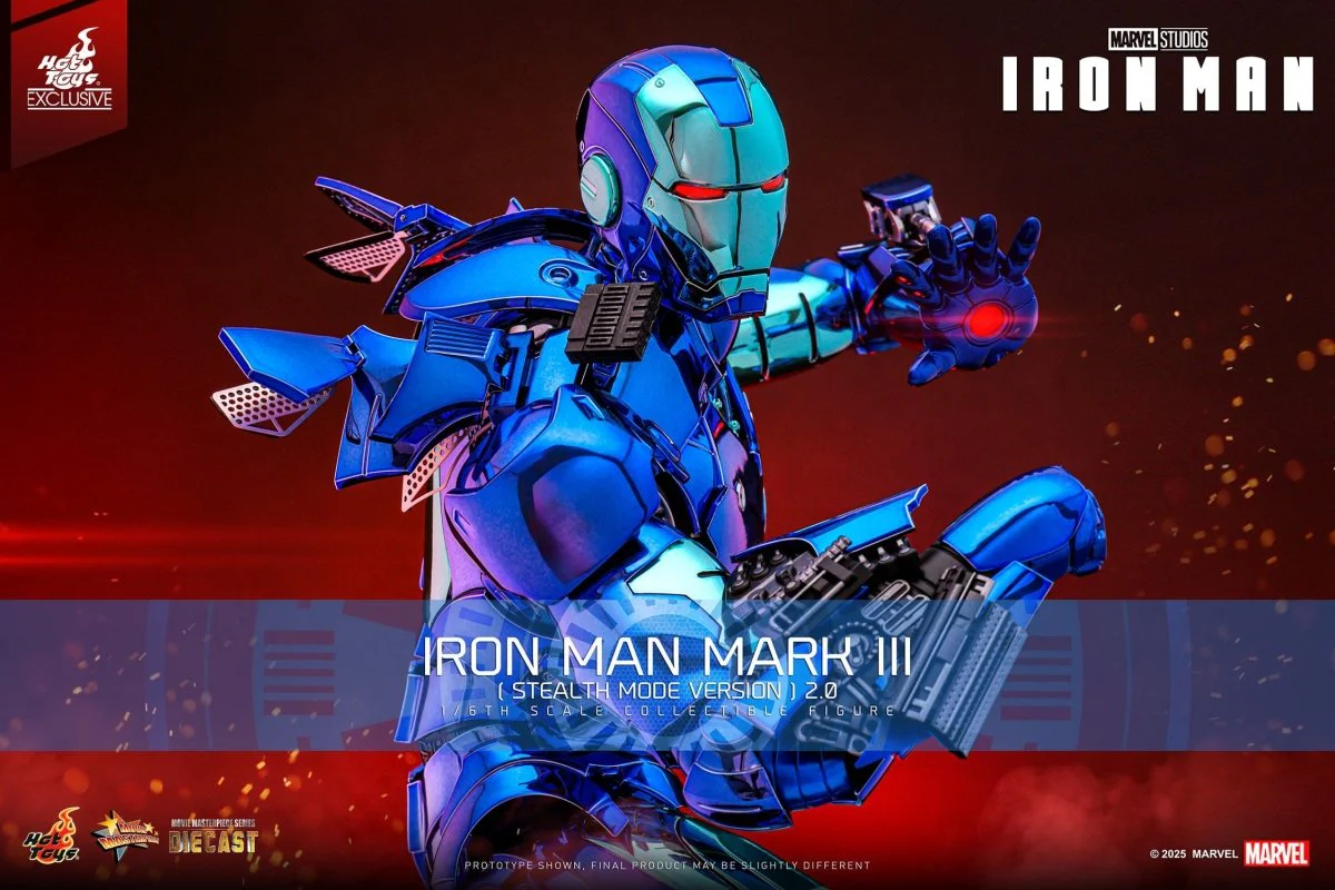 Hot Toys Iron Man: Movie Masterpiece Iron Man Mark III (Stealth Mode Ver.) 2.0 33cm - Image 10