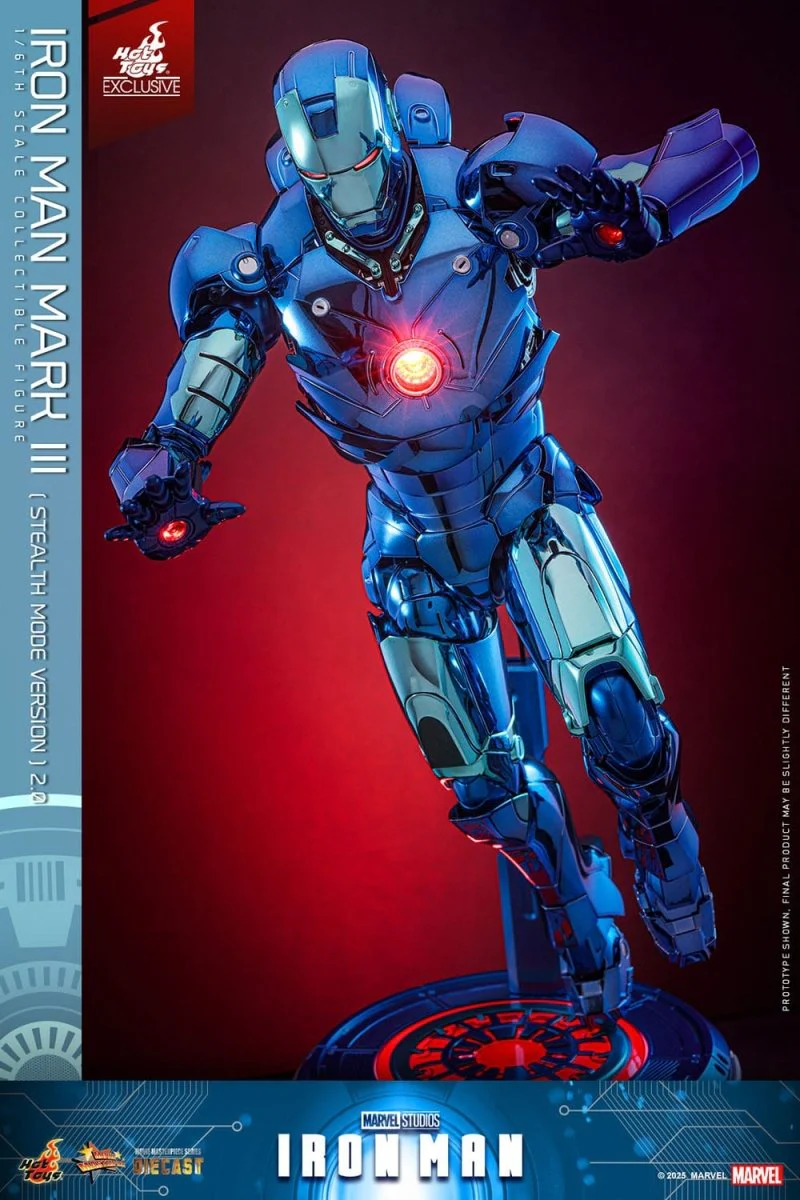 Hot Toys Iron Man: Movie Masterpiece Iron Man Mark III (Stealth Mode Ver.) 2.0 33cm - Image 16