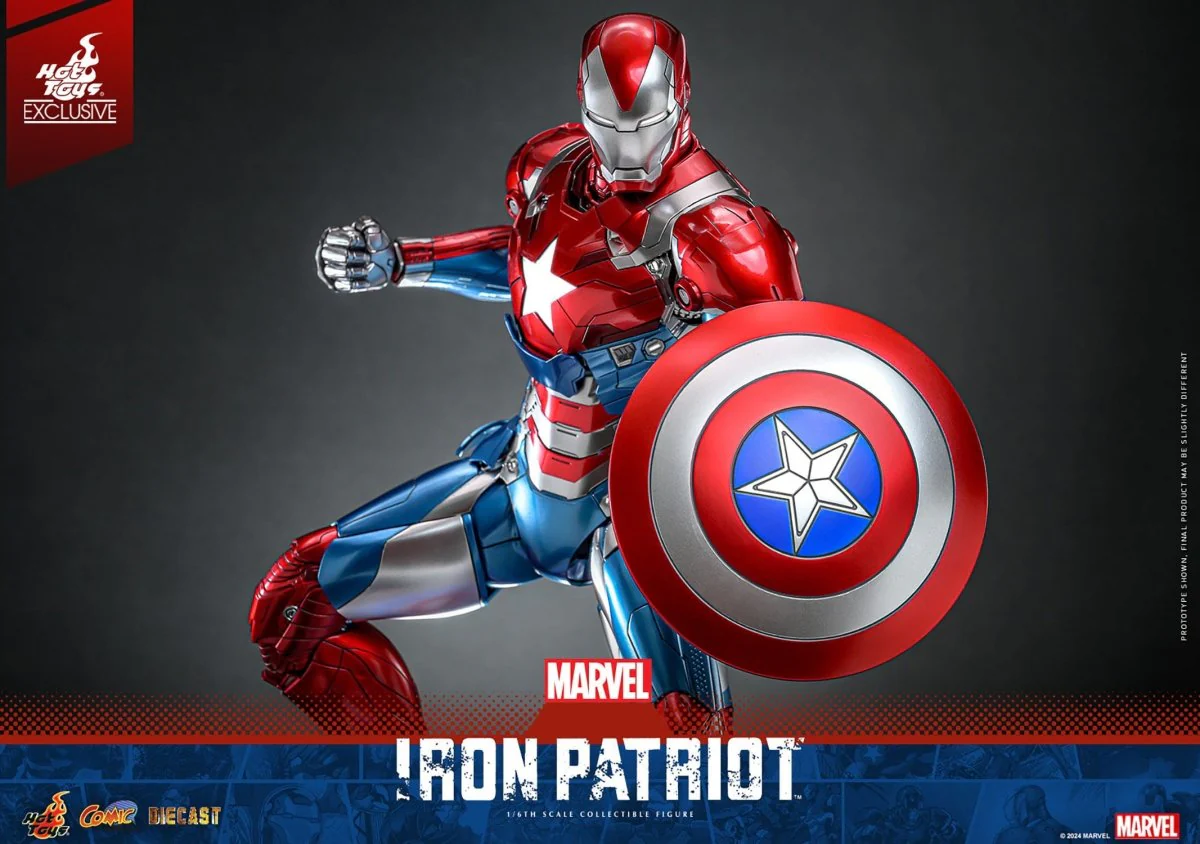 Hot Toys Marvel: Comic Masterpiece Iron Patriot 32cm - Image 3