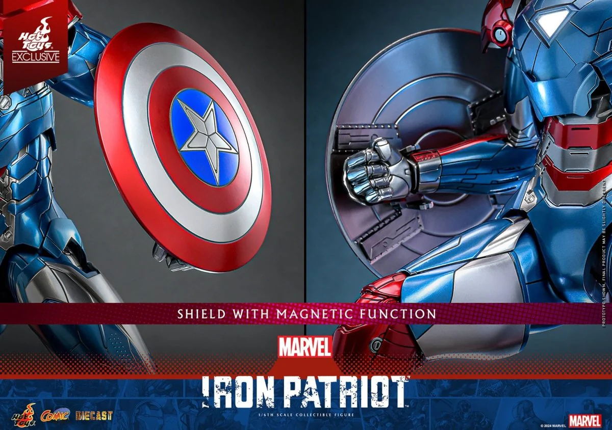 Hot Toys Marvel: Comic Masterpiece Iron Patriot 32cm - Image 5