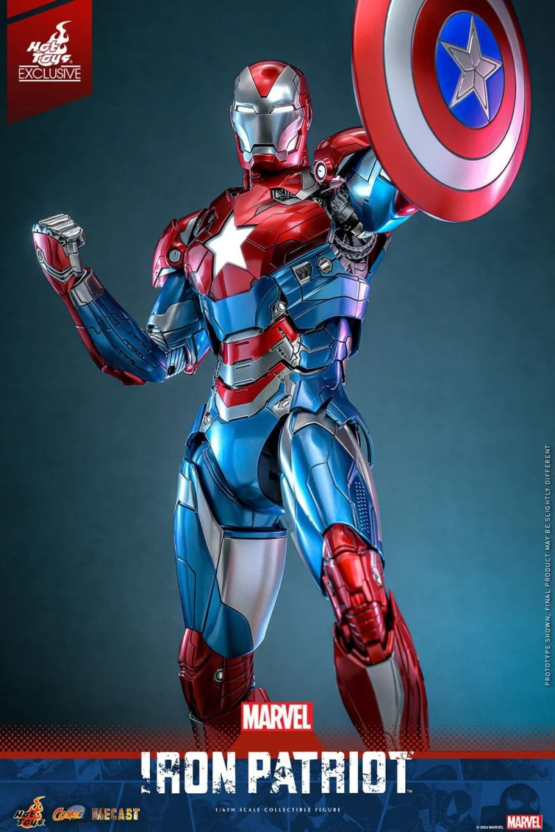 Hot Toys Marvel: Comic Masterpiece Iron Patriot 32cm - Image 9