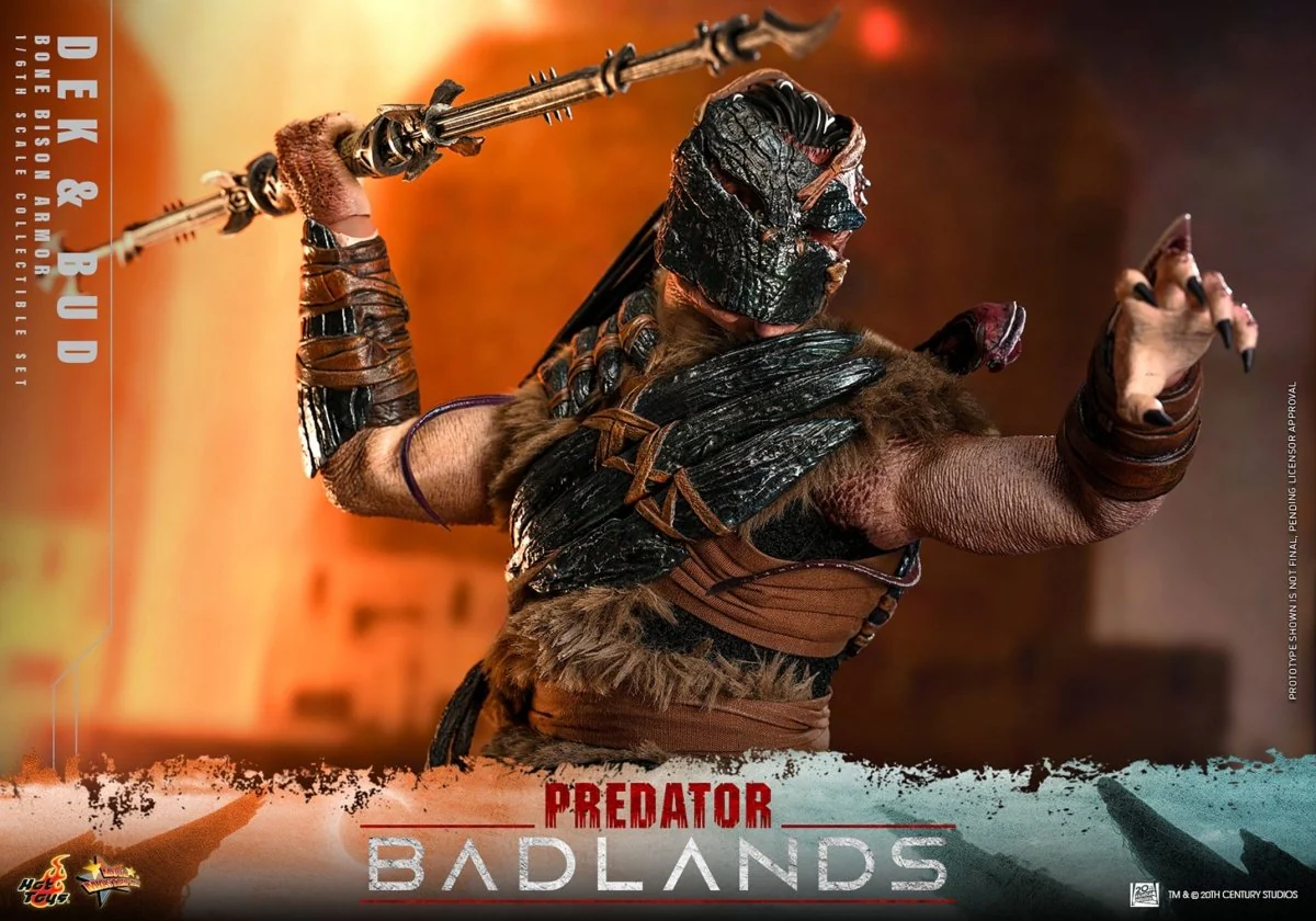 Hot Toys Predator: Badlands Masterpiece 2-Pack 1/6 Dek (Bone Bison Armor) and Bud 31cm - Image 14