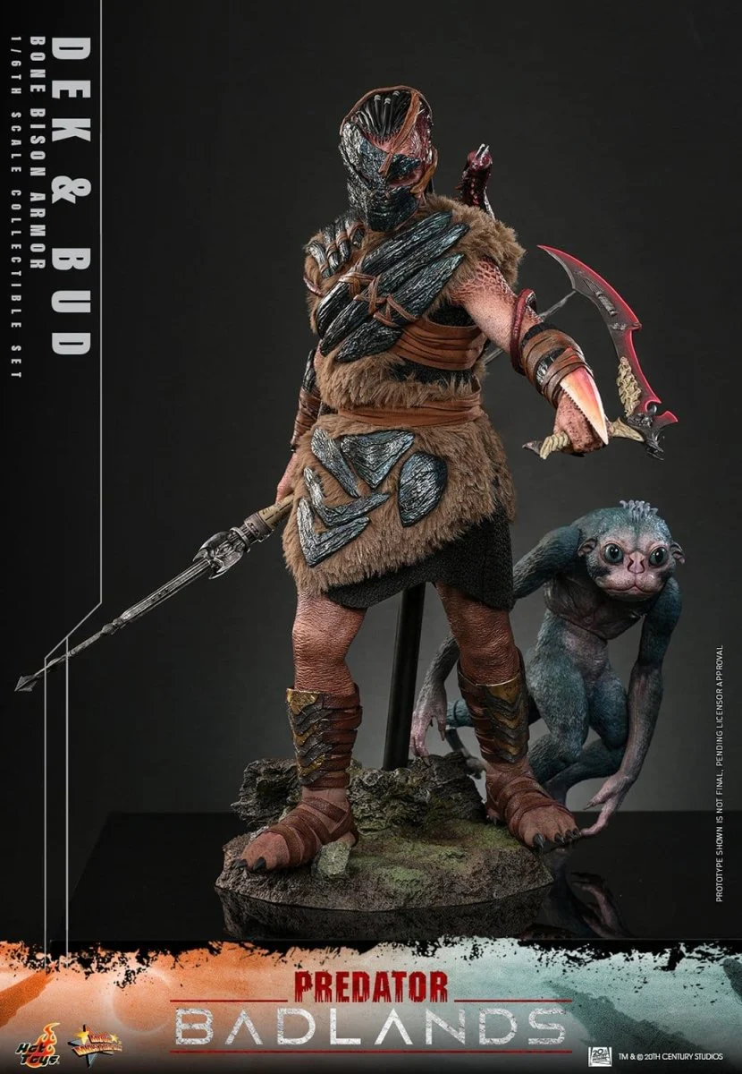 Hot Toys Predator: Badlands Masterpiece 2-Pack 1/6 Dek (Bone Bison Armor) and Bud 31cm - Image 16