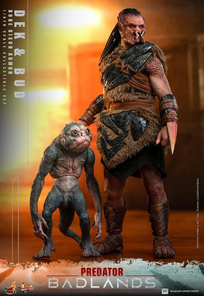 Hot Toys Predator: Badlands Masterpiece 2-Pack 1/6 Dek (Bone Bison Armor) and Bud 31cm - Image 2