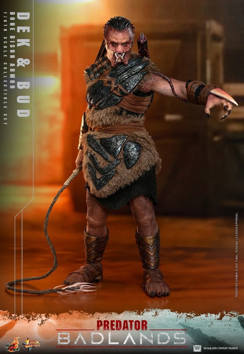 Hot Toys Predator: Badlands Masterpiece 2-Pack 1/6 Dek (Bone Bison Armor) and Bud 31cm - Image 3