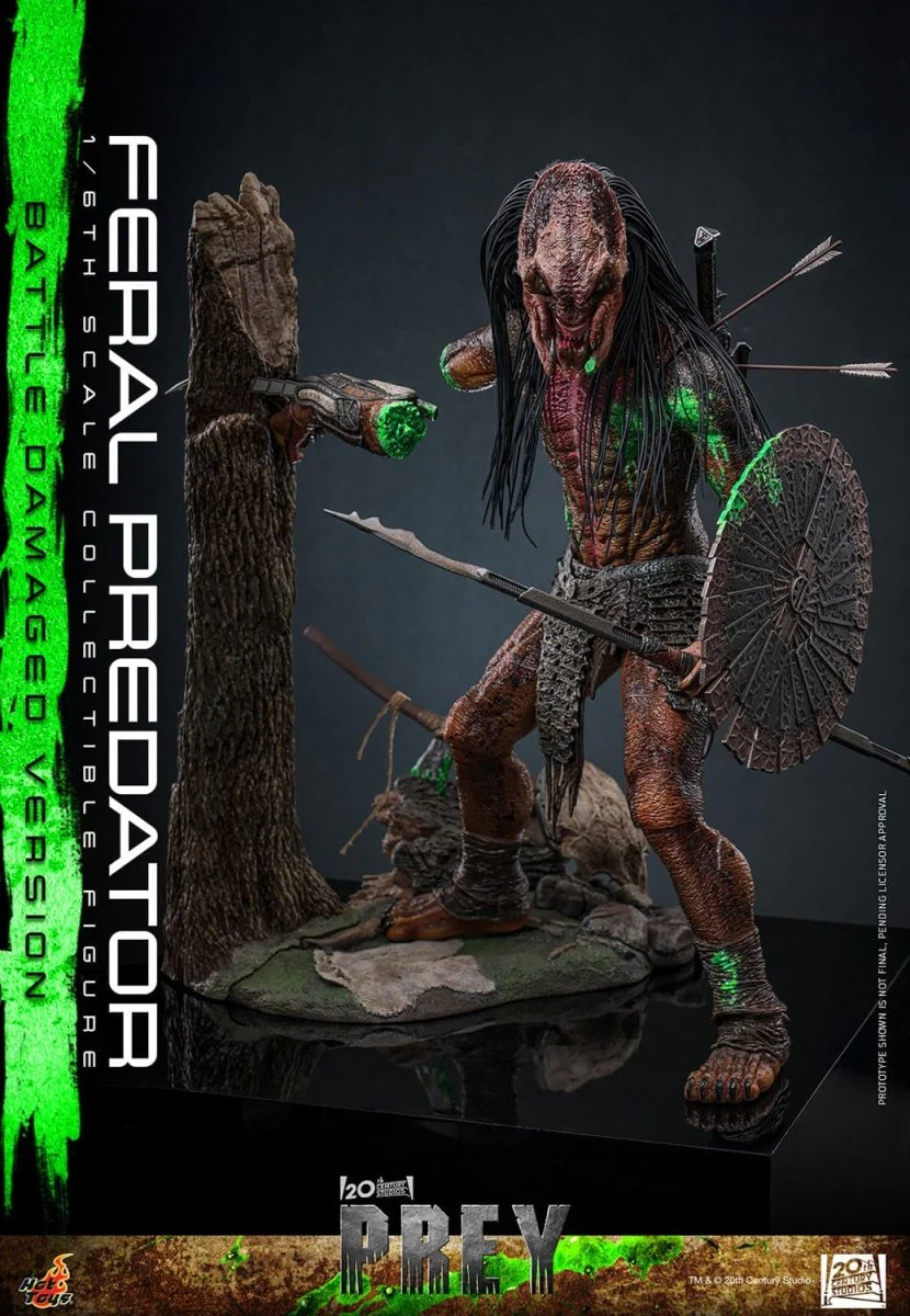 Hot Toys Prey: Feral Predator (Battle Damaged Version) 37cm - Image 13
