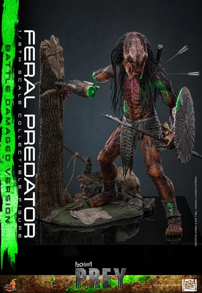 Hot Toys Prey: Feral Predator (Battle Damaged Version) 37cm - Image 14
