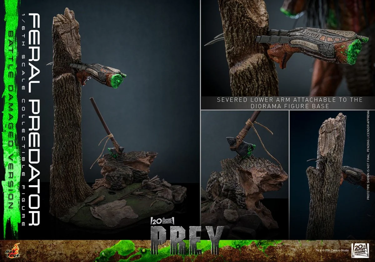 Hot Toys Prey: Feral Predator (Battle Damaged Version) 37cm - Image 2