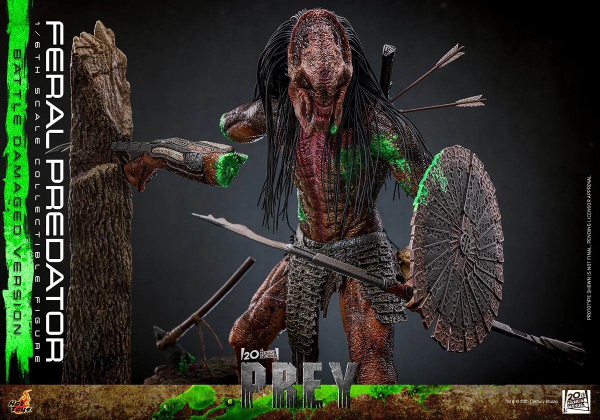 Hot Toys Prey: Feral Predator (Battle Damaged Version) 37cm - Image 20