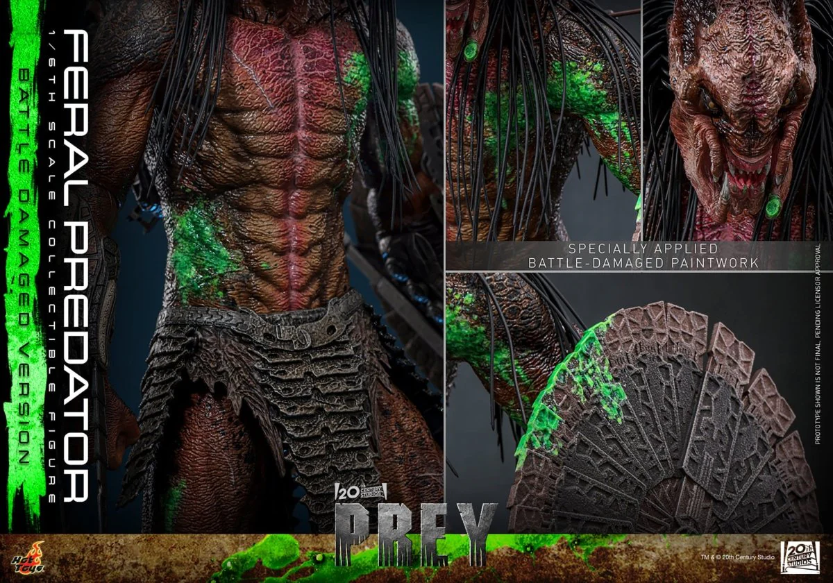 Hot Toys Prey: Feral Predator (Battle Damaged Version) 37cm - Image 21